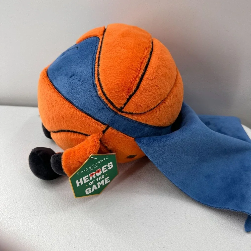 FAO Schwarz Heroes‎ Of The Game Plush Basketball Superhero Toy Cape Stuffed Gift
